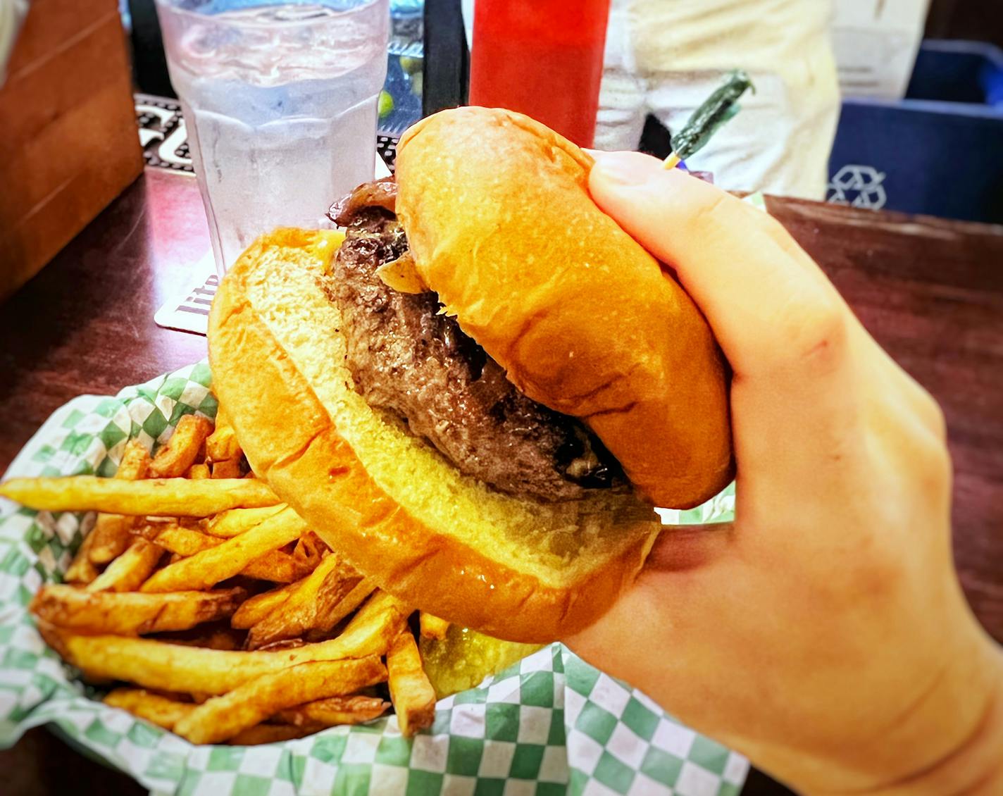 The Nook's version of the Juicy Lucy is the Juicy Nookie. Credit: Jon Cheng