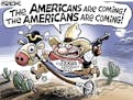 Sack cartoon: 'Jade Helm' military exercise in Texas