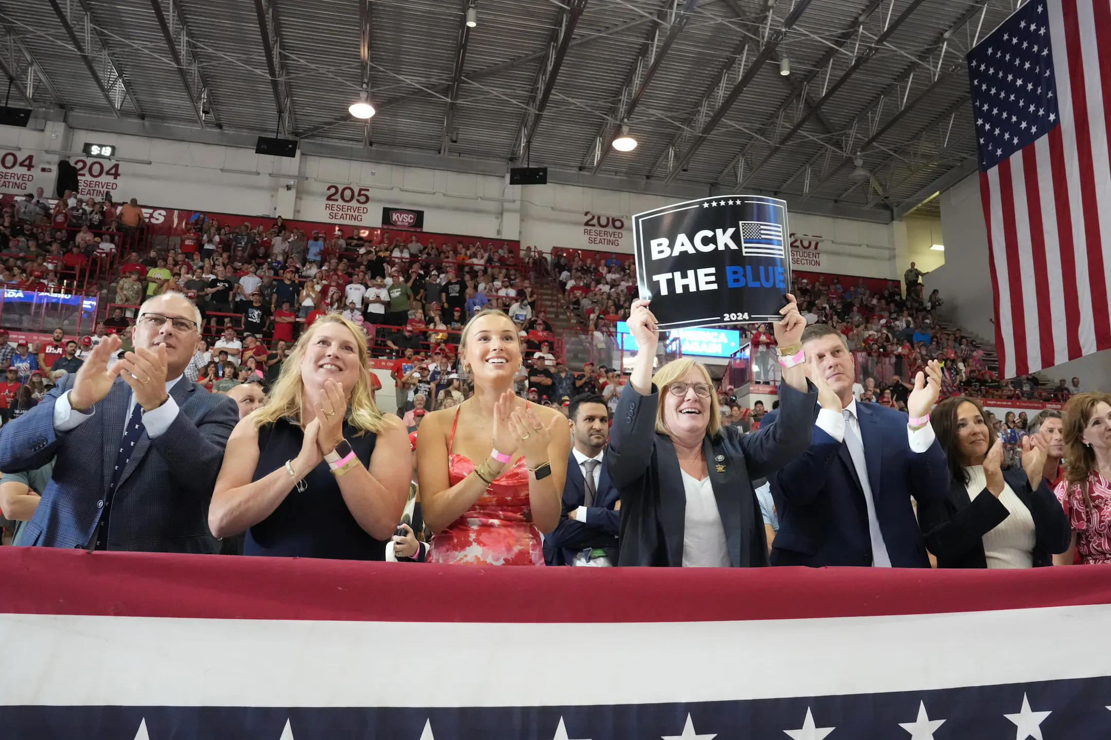 Donald Trump, JD Vance go after Harris for capacity crowd at first ...