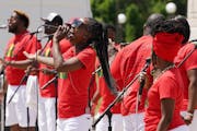 The musical group Sounds of Blackness performed during the 2021 Juneteenth celebration at the Minnesota State Capitol.