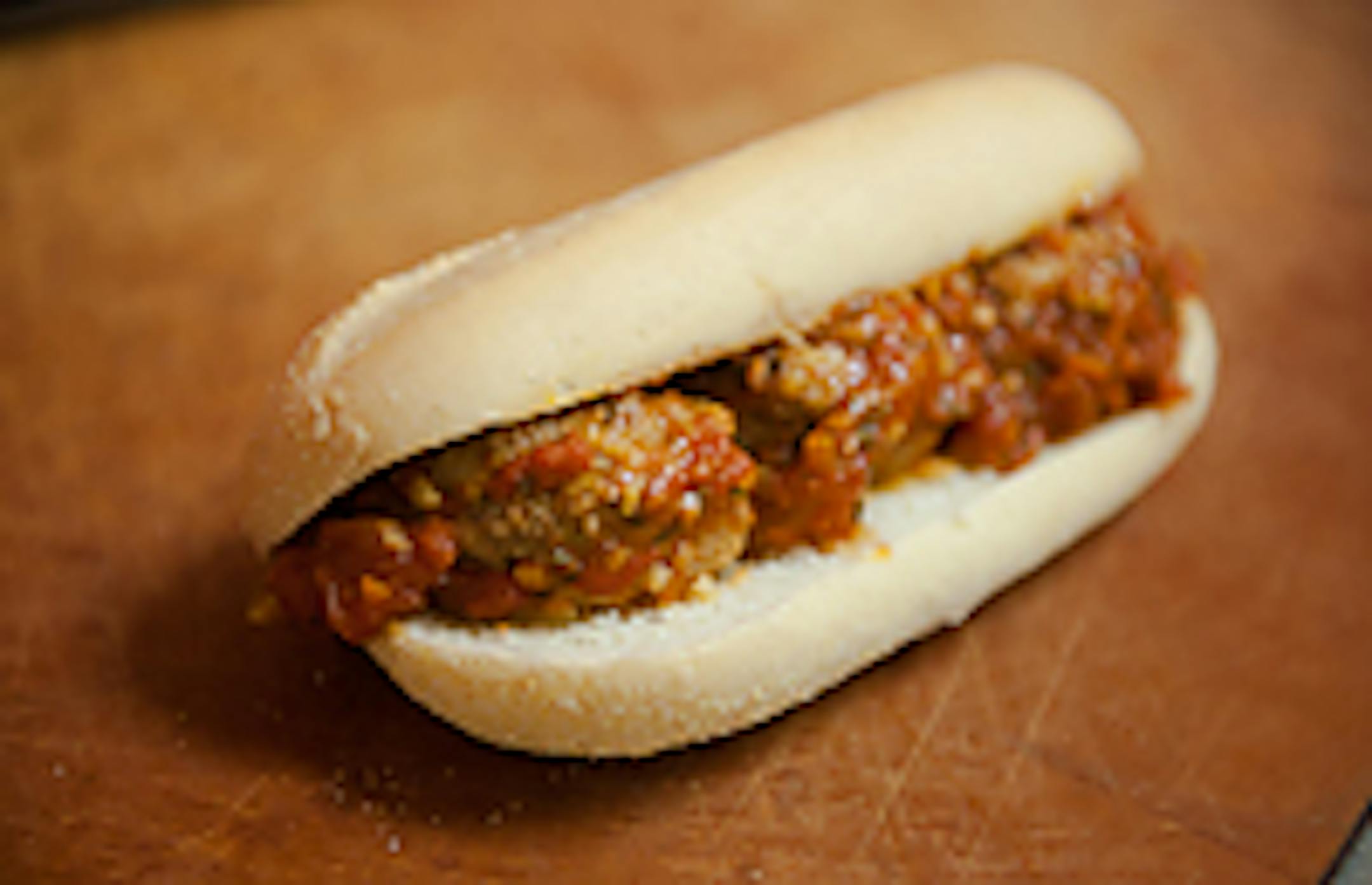 Saucy Burt's meatball sub