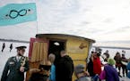 The&#x2020;2018 Art Shanty Projects transformed frozen Lake Harriet into a giant playground for adults and children Saturday, Jan. 20, 2018, in Minnea