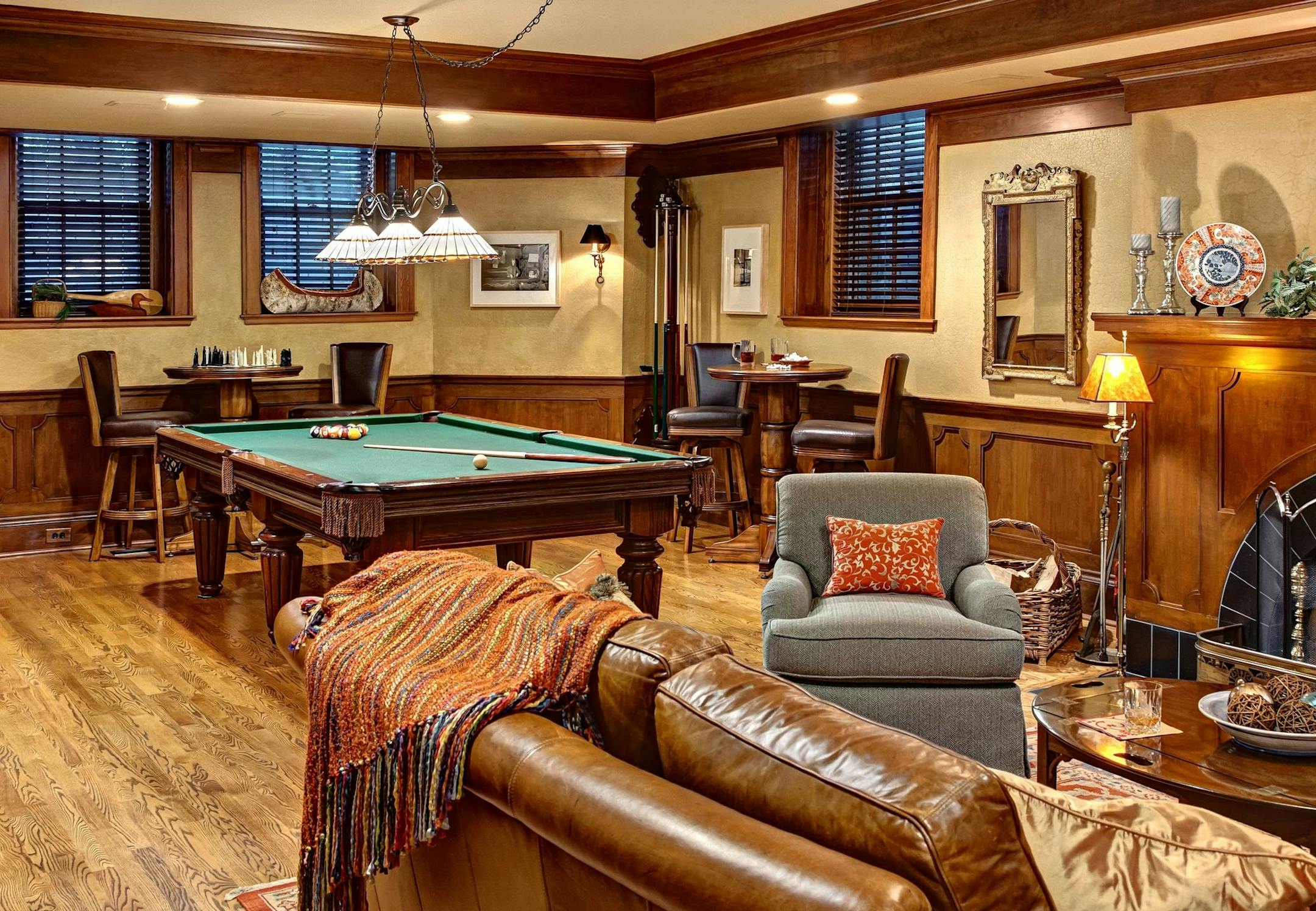 Mark Ehlen, Ehlen Creative Communications Governor's mansion lower level after the makeover.