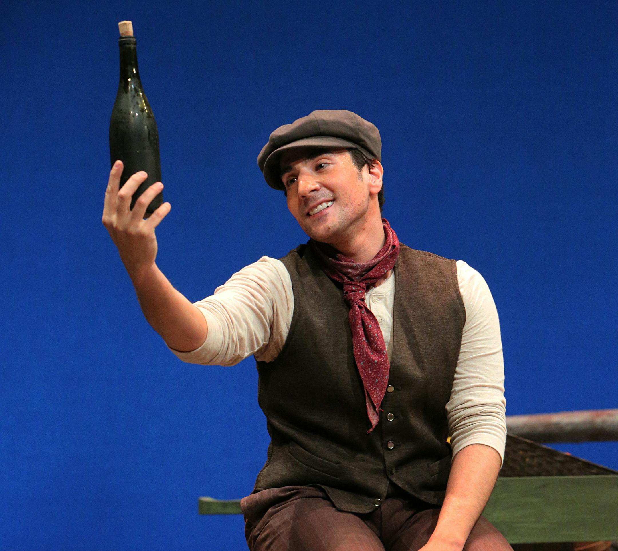 Leonardo Capalbo as Nemorino in the Minnesota Opera production of The Elixir of Love.