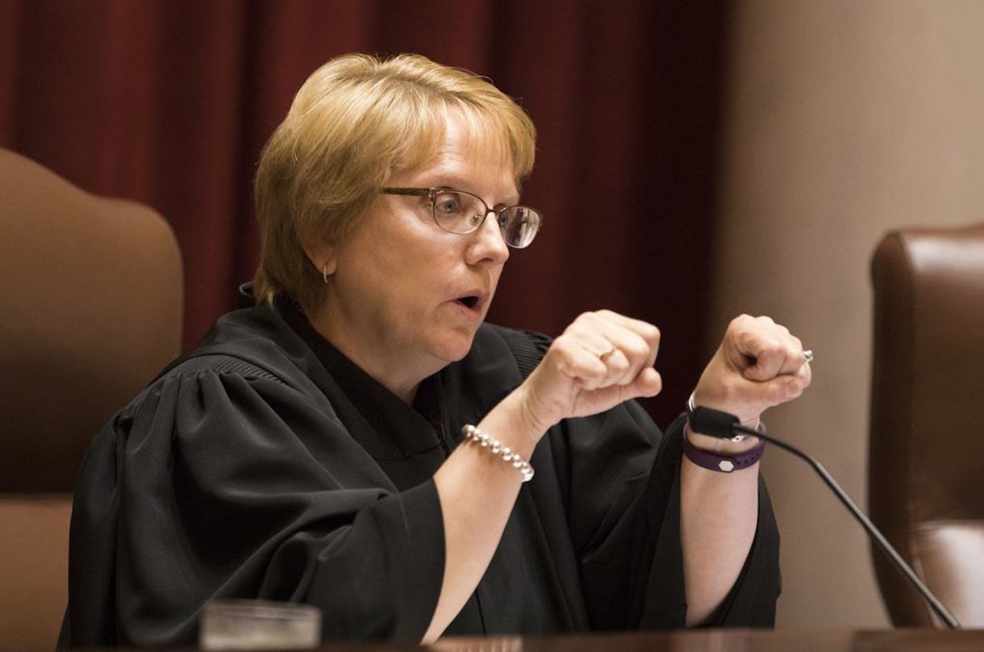 Chief Justice Lorie Skjerven Gildea, seen in 2017, said the decision to resume jury trials has been a painstaking one.