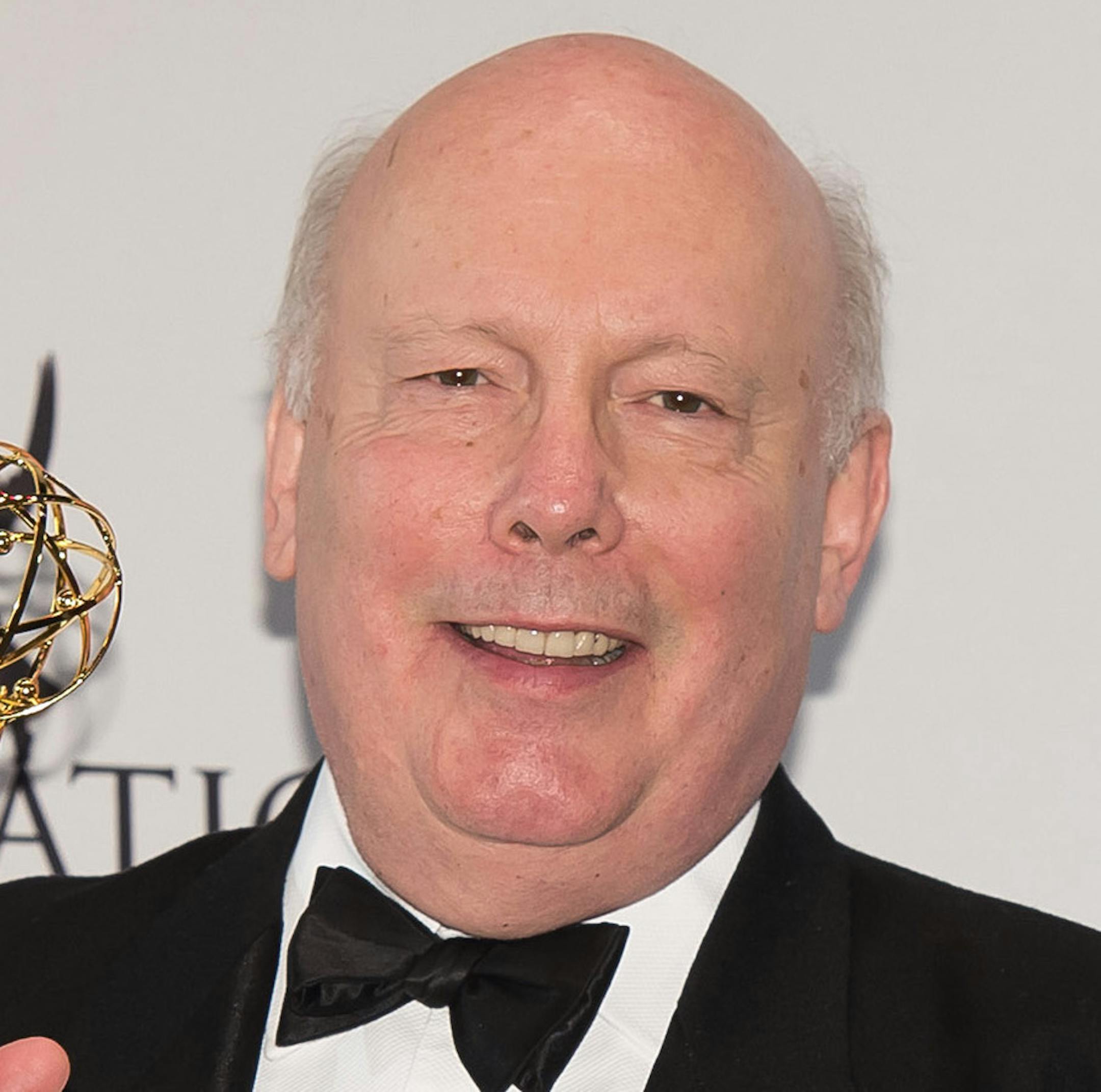The Founders Award recipient Julian Fellowes poses at the 43rd International Emmy Awards at the New York Hilton Hotel on Monday, Nov. 23, 2015, in New York. (Photo by Charles Sykes/Invision/AP)