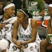 The Lynx will start the season without two of their best players, Seimone Augustus (left) and Candice Wiggins (right). Both have had or are having sur