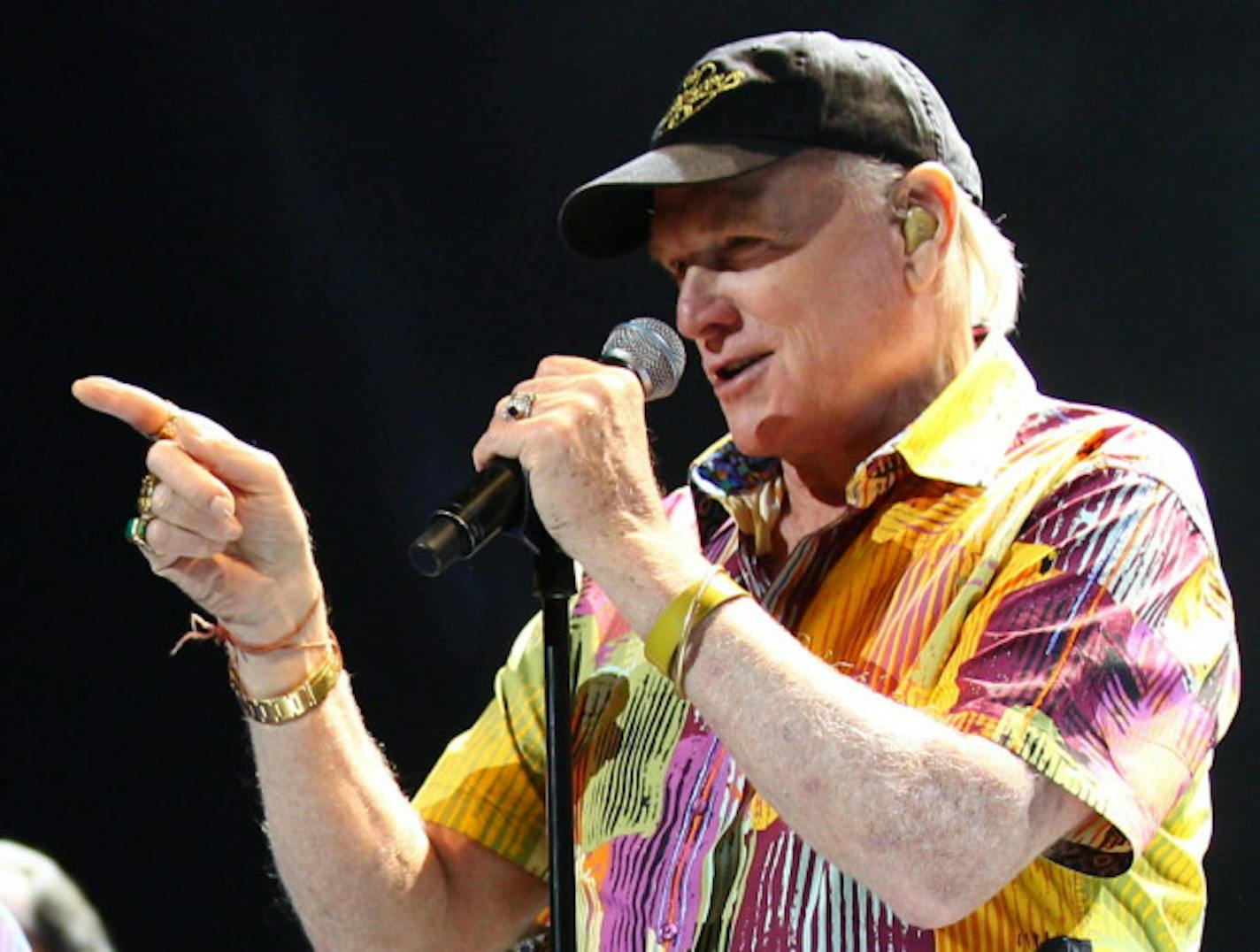 Mike Love is pointing his way to Mystic Lake Casino for New Year's Eve with his revamped Beach Boys lineup. / AP Photo, Rick Rycroft