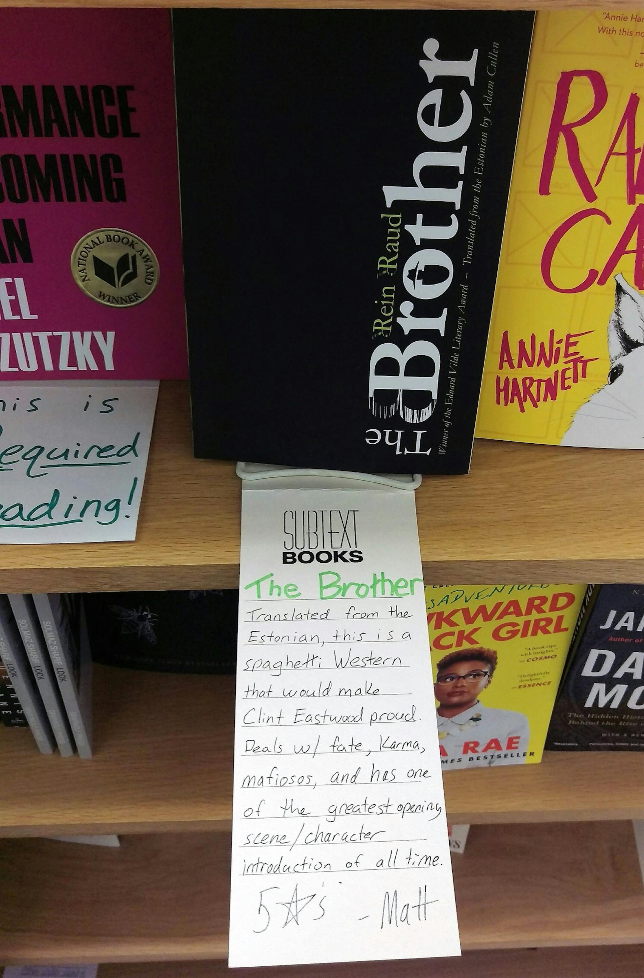 Shelftalker from SubText Bookstore