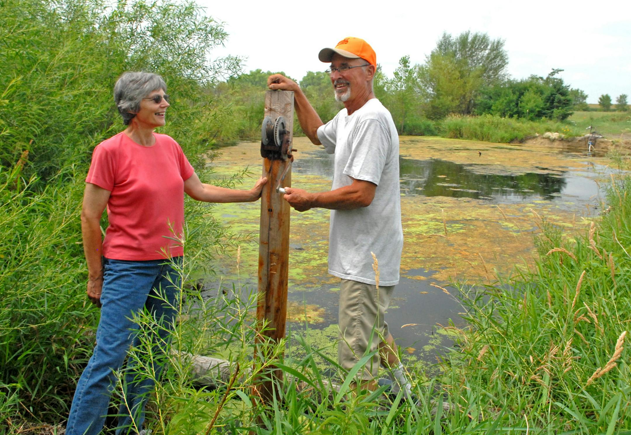 Jeanette and David Stottrup of rural Litchfield, Minn., have enrolled their entire farm in conservation acres over the past 25 years, and now are part of a new Reinvest in Minnesota (RIM) program that will protect a stream on their property by permanently establishing a 200 foot native grass and wildlife habitat buffer alongside it.