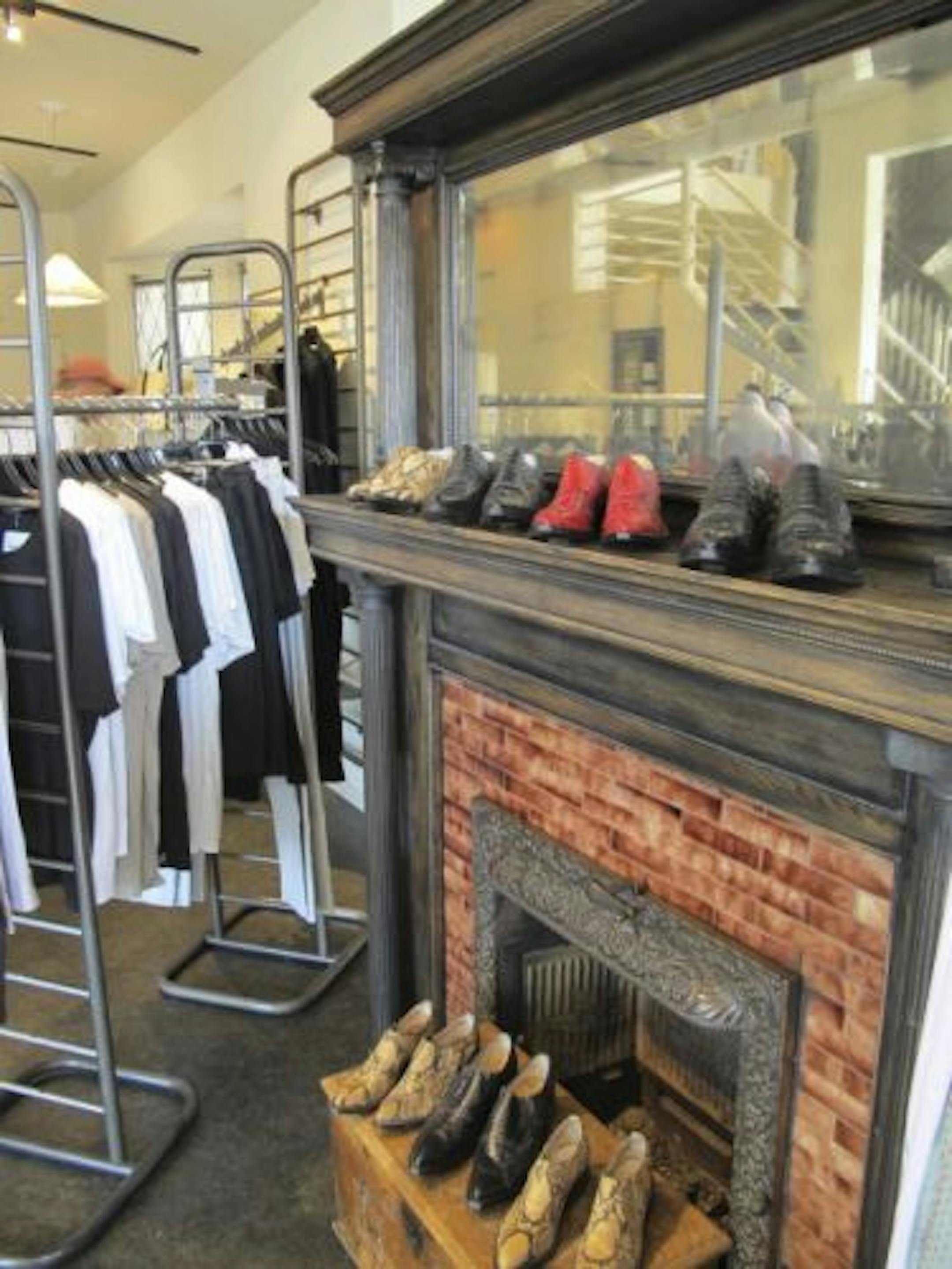 The Nocona boots on the fireplace are a nod to Intoto's opening. They've been in the basement for years.