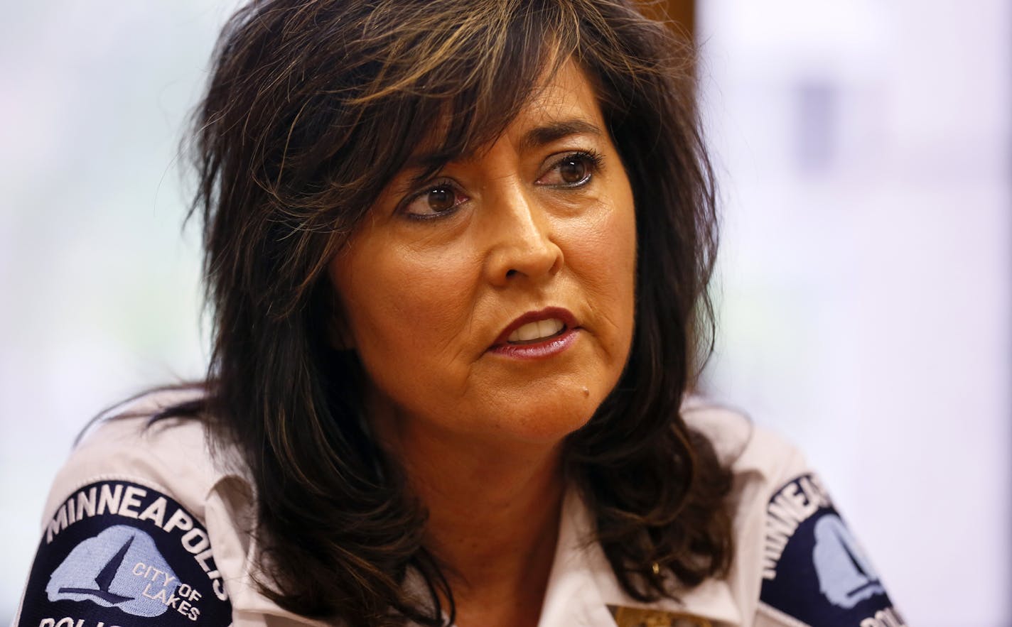 Minneapolis police chief Jane&#x221a;&#xa9; Harteau