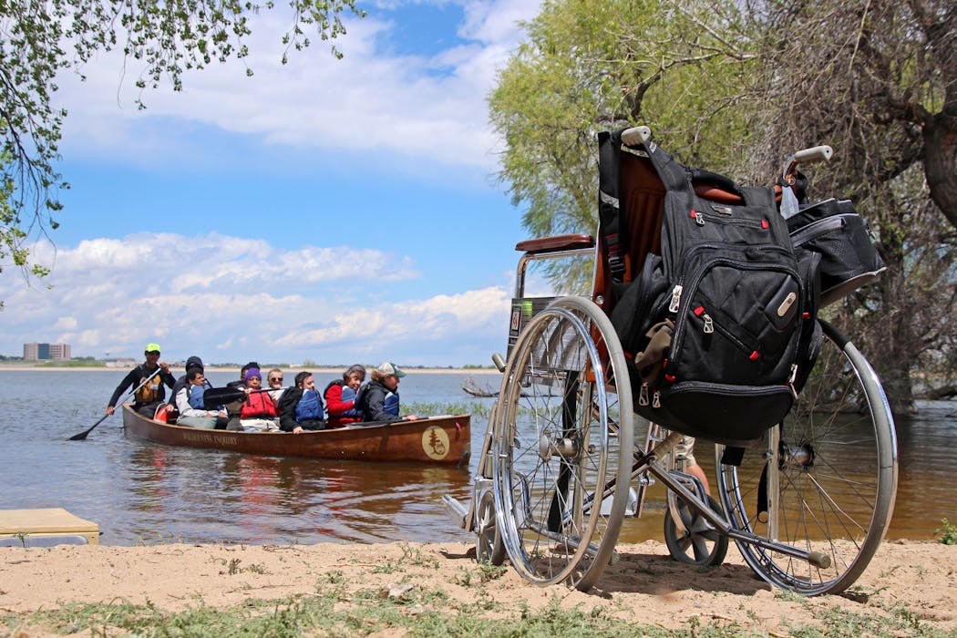 Children who use wheelchairs delight in being able to travel in custom canoes. They have “some of the biggest smiles,” said one Canoemobile supporter.