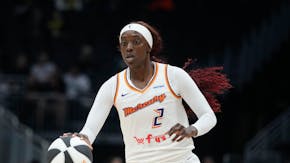 Phoenix Mercury guard Kahleah Copper, shown during a game earlier this week, sunk the Lynx on Friday night.