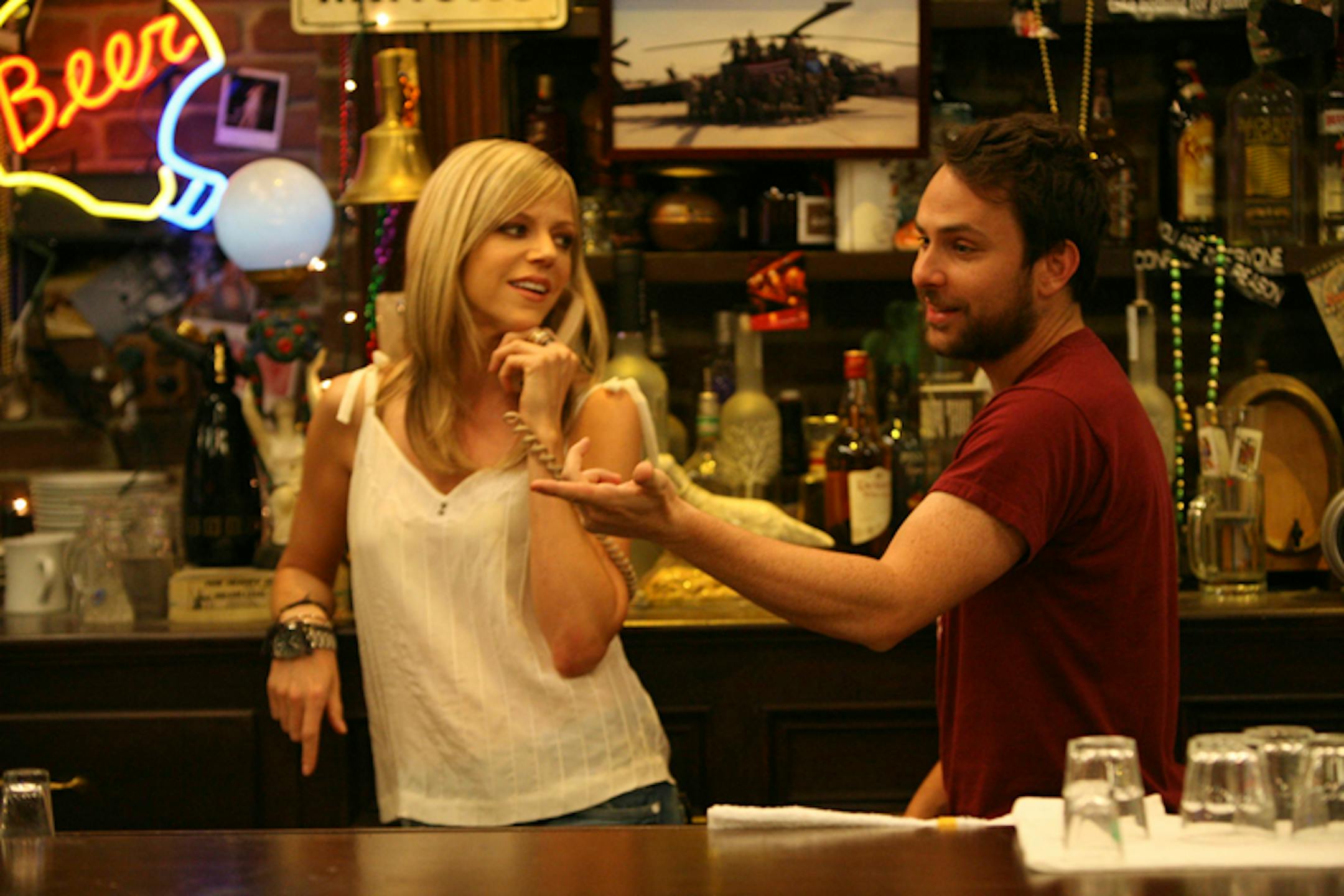 Kaitlin Olson and Charlie Day of "It's Always Sunny in Philadelphia."