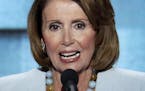 House Minority Leader Nancy Pelosi of Calif., speaks during the final day of the Democratic National Convention in Philadelphia , Thursday, July 28, 2