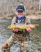 Delaine Nelson caught this 14-inch brown during her first trout fishing trip to the Driftless Region of southeastern Minnesota. It involved Women Angl