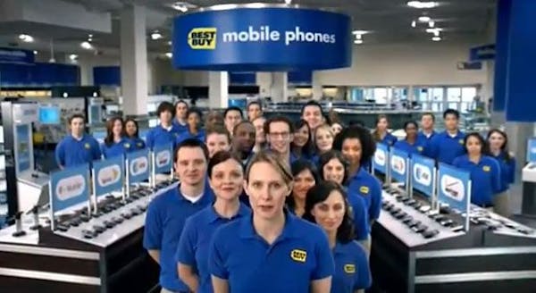 Photo: Screen grab from Best Buy superbowl ad circa 2012.