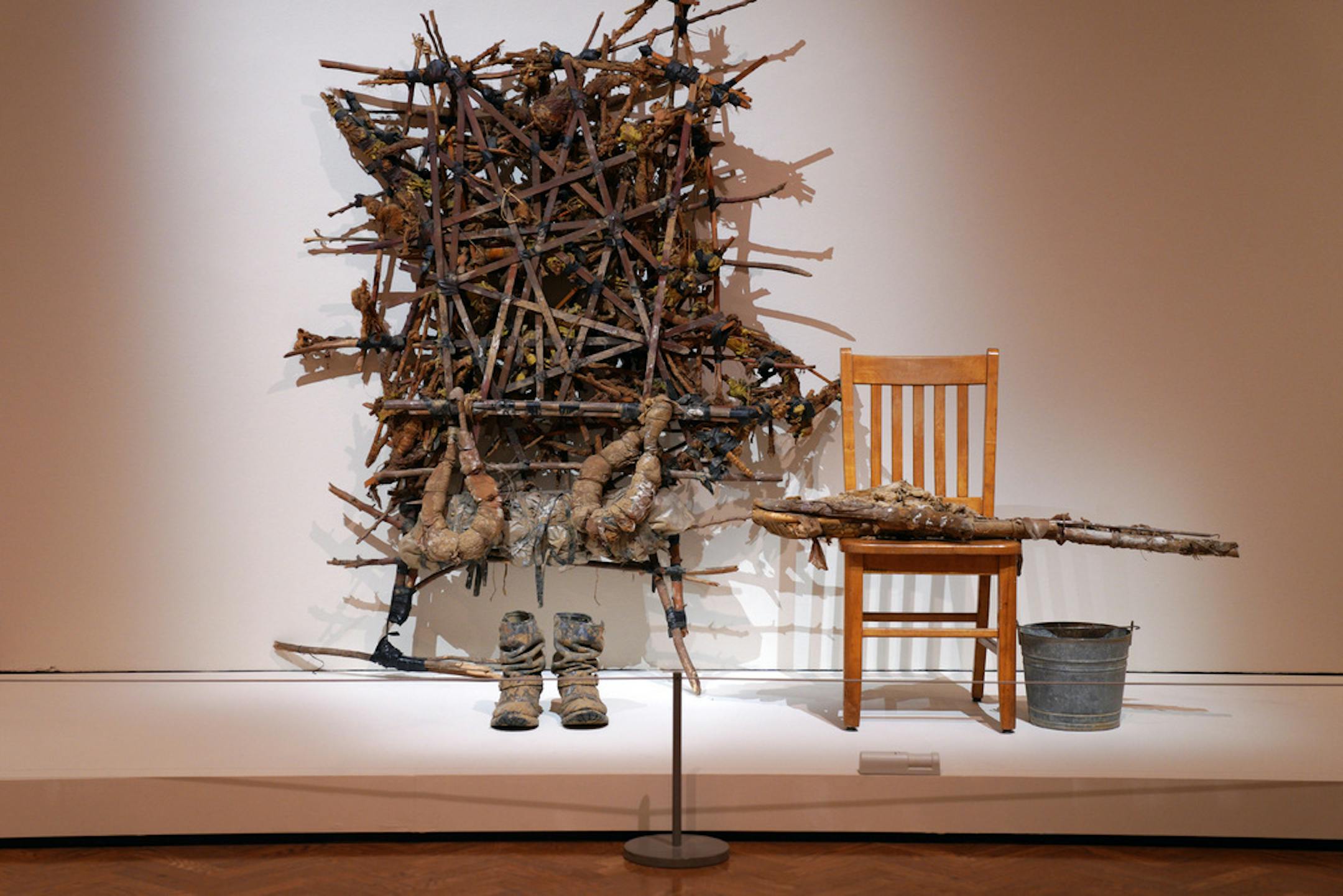 Kim Jones' "Mudman Structure (large)" is among the works collected for "Artists Respond: American Art and the Vietnam War, 1965-1975" at Minneapolis Institute of Art.