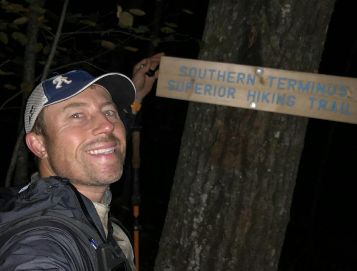 Rory Anderson after successfully hitting the fastest known time on the Superior Trail.