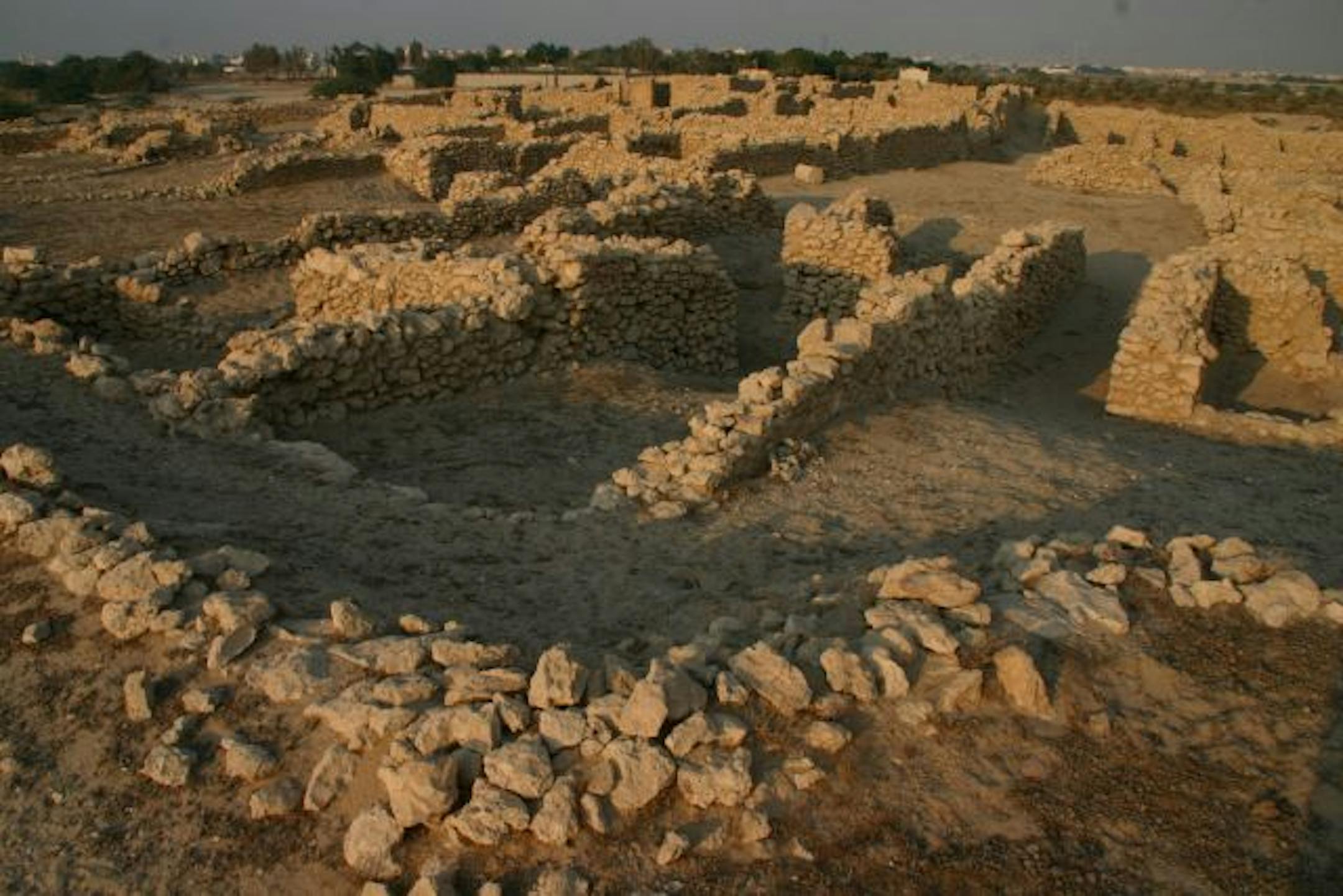 Saar achaeological site in Bahrain.