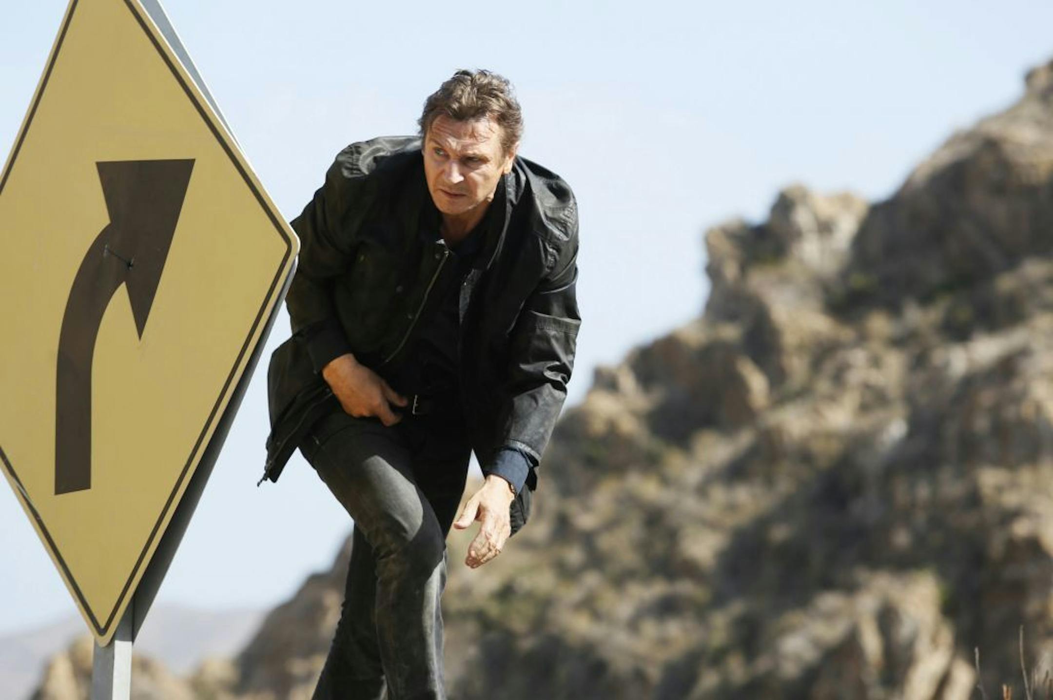 Liam Neeson as Bryan Mills in a scene from the film, "Taken 3."