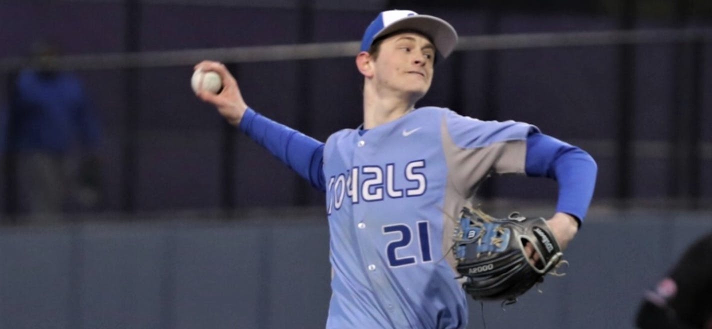 Woodbury senior pitcher Adam Mazur