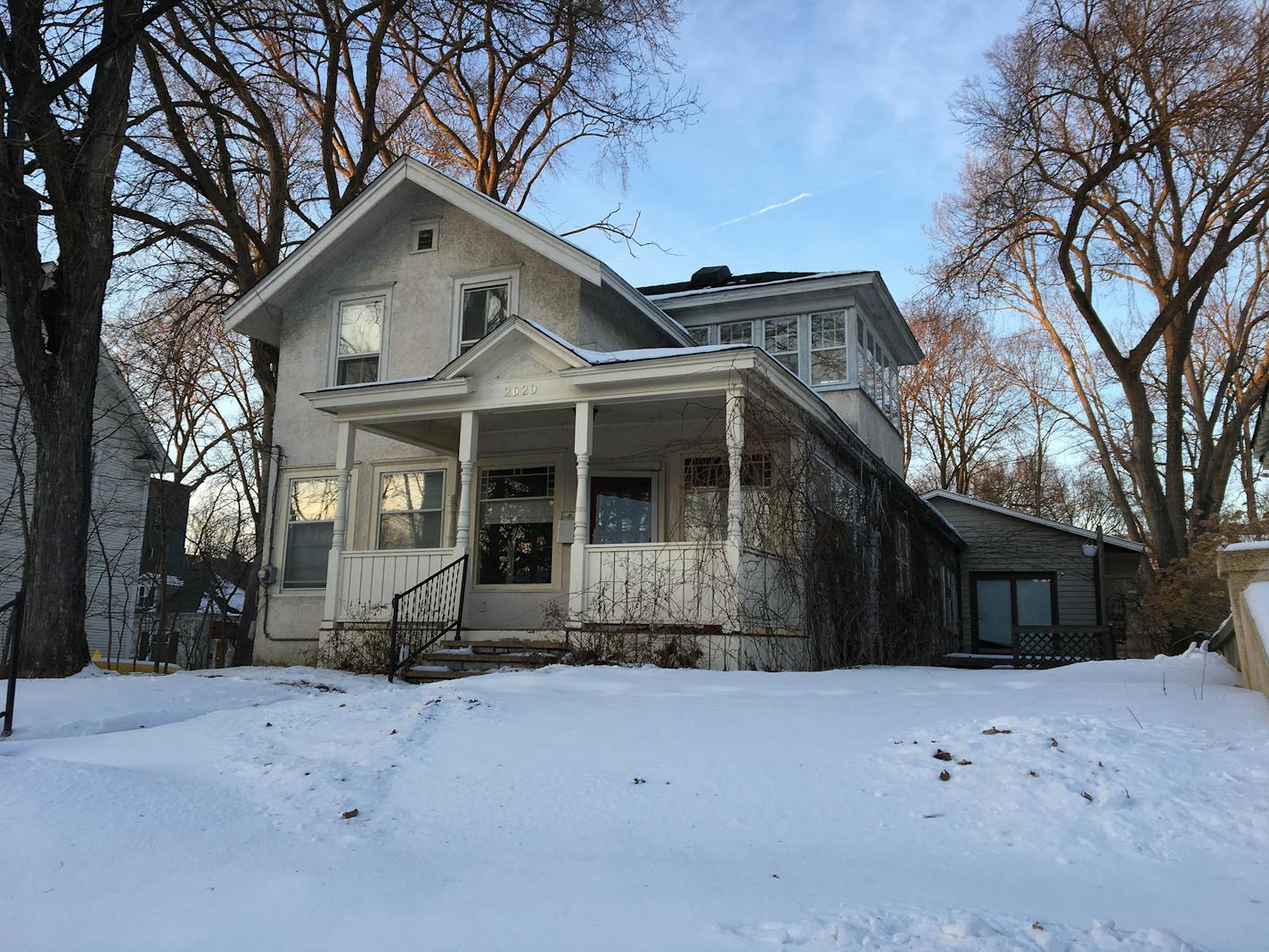 The 117-year-old farmhouse owned by Brenda Ueland in Minneapolis.