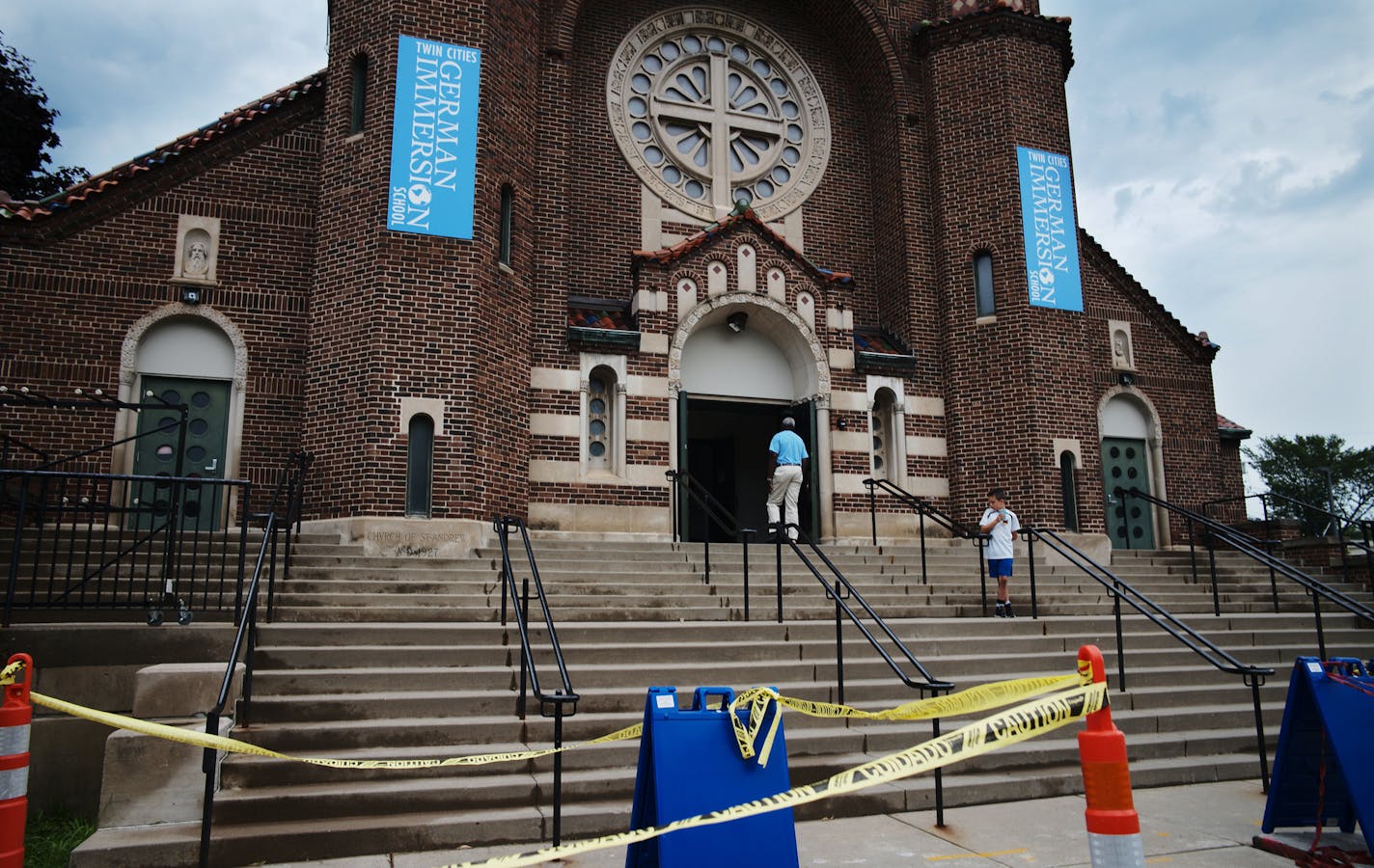 The former St. Andrew's Church has Romanesque features and other architectural details cherished by preservationists. The Twin Cities German Immersion School, which owns the school, held an open house Sunday to allow people to say goodbye to the former church.