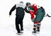 Minnesota Wild's Jason Pominville was helped off the ice after taking a hit to the head in the second period against the LA Kings.