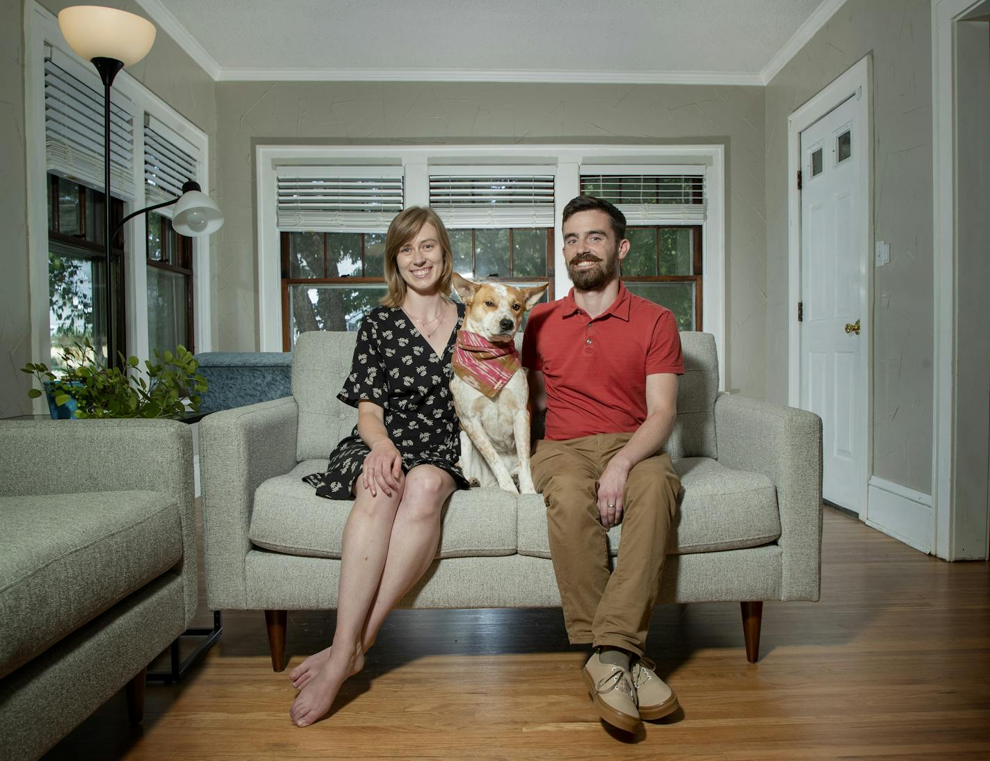 Kristen and Jake O'Toole (and their dog Penny) bought a 1921 bungalow in the Longfellow neighborhood in Minneapolis.