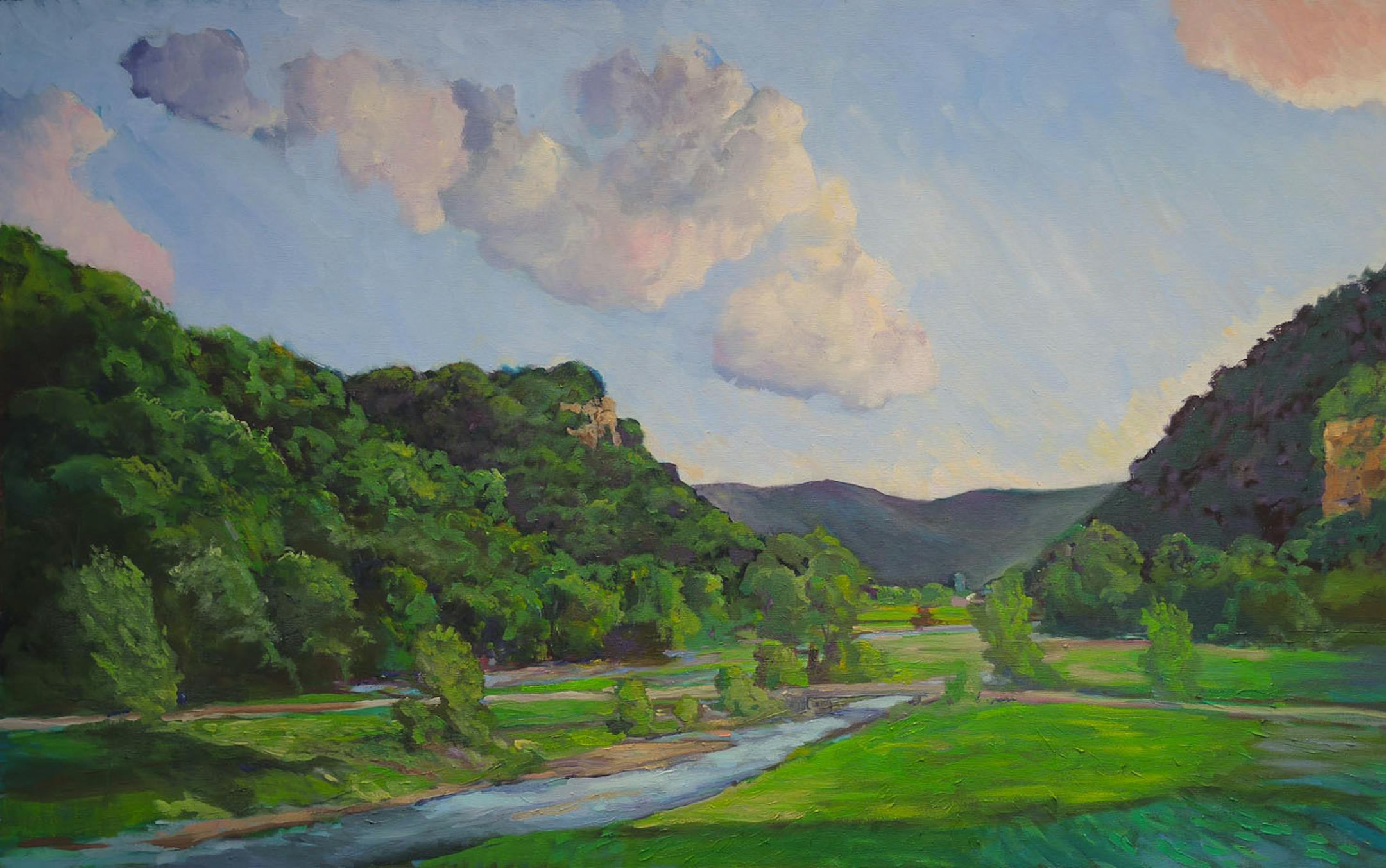 Don Holzschuh painting of Minnesota River Valley