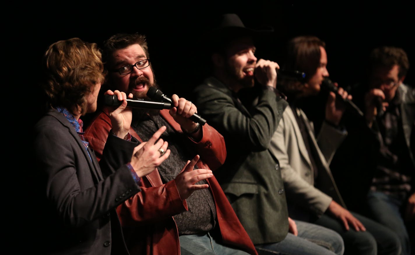 Home Free performed at La Crescent High School. ] (KYNDELL HARKNESS/STAR TRIBUNE) kyndell.harkness@startribune.com Home Free winners of NBC The Sing-Off competition visit with fans and perform at Le Crescent High School, in La Crescent, MN, Saturday, February 15, 2014.