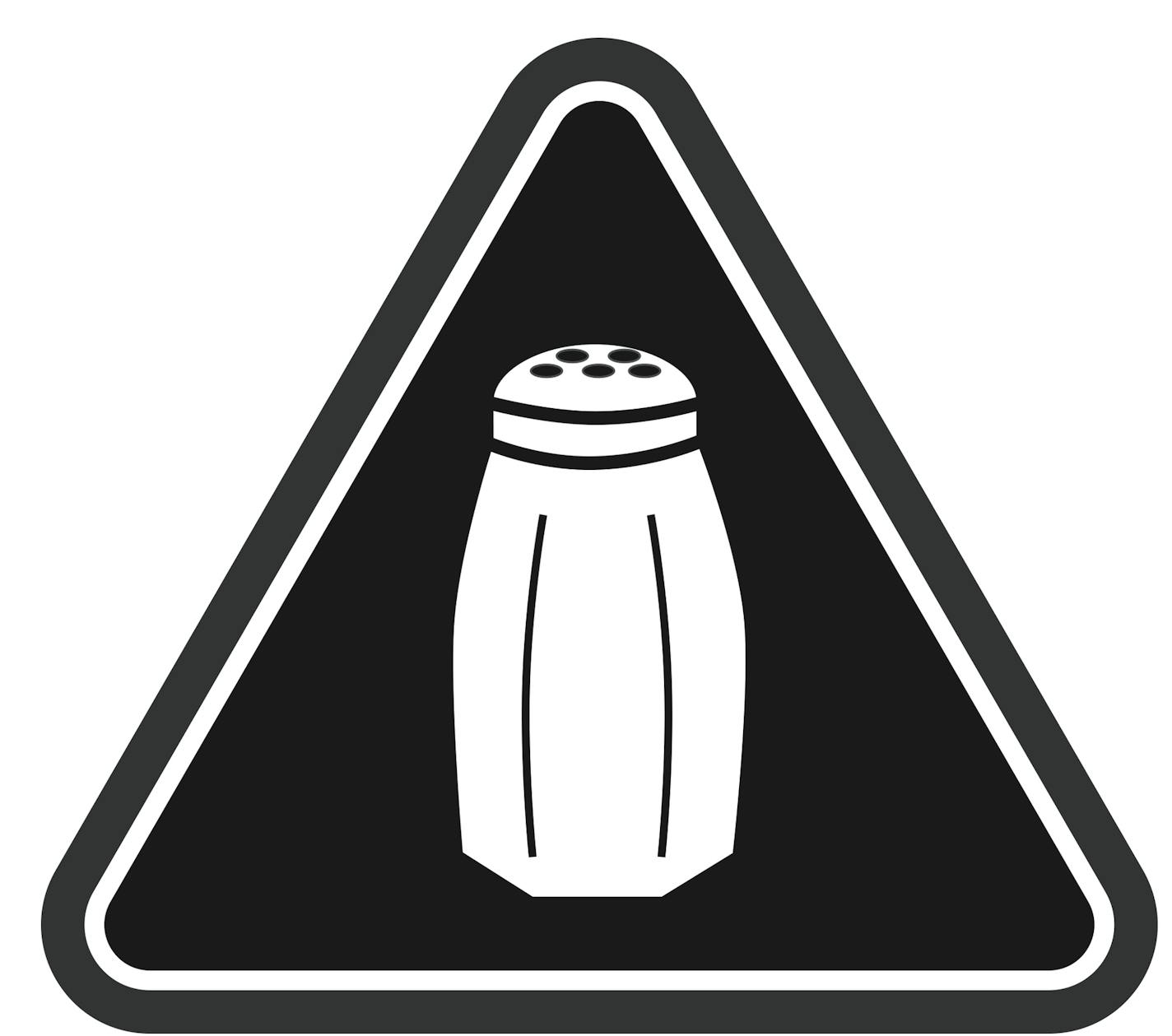 Coming soon - or not - to a New York City restaurant menu: the salt shaker icon wanrs you of a menu item with 2,300 milligrams or more of sodium,