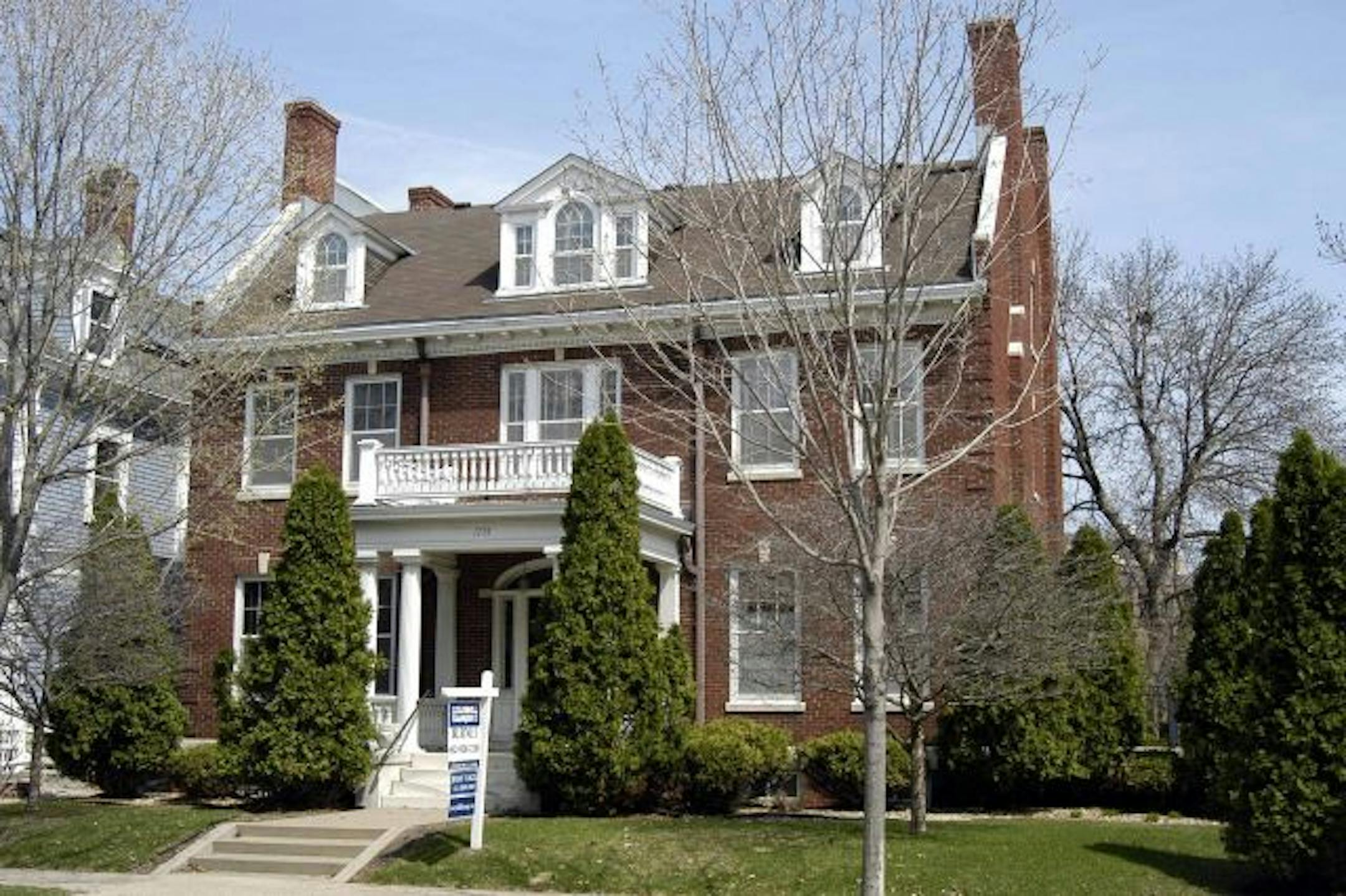 The 1905 Georgian Revival home was built by former Minnesota governor John Lind in the Lowry Hill neighborhood in Minneapolis. It was designated an historic site in 1985.