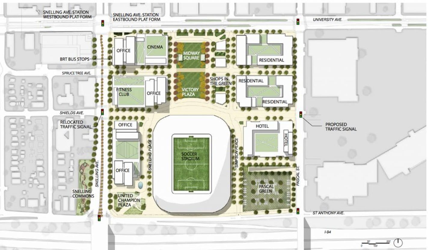 Rendering of the Minnesota United FC