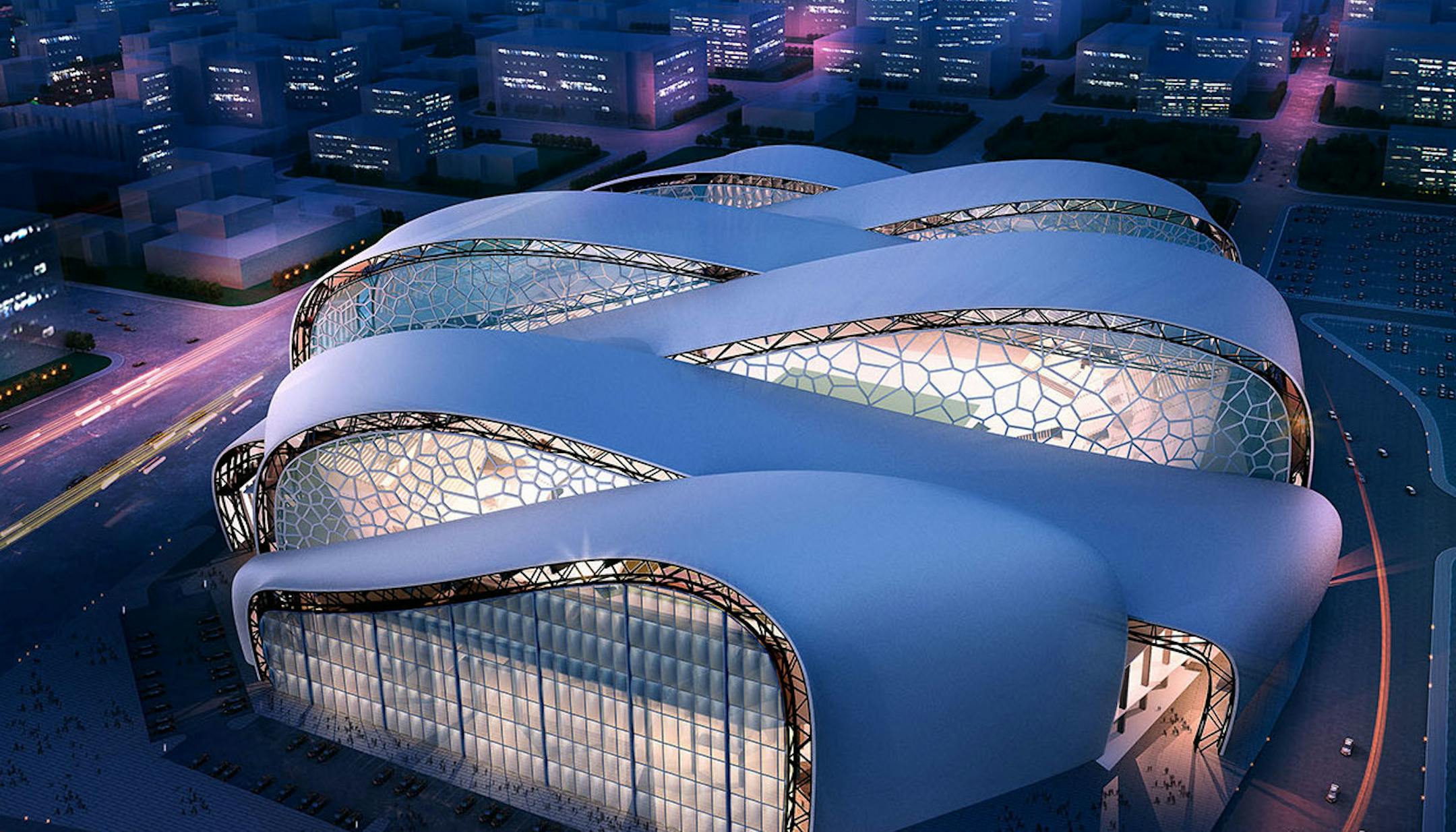 This was one idea for the new Vikings stadium, though officials stressed that a final design will probably look much different.