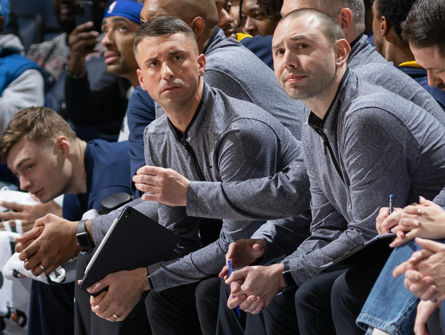 Denver Nuggets assistant coach Ryan Saunders Monday, January 2, 2023, at Target Center in Minneapolis, Minn. ] CARLOS GONZALEZ • carlos.gonzalez@startribune.com.