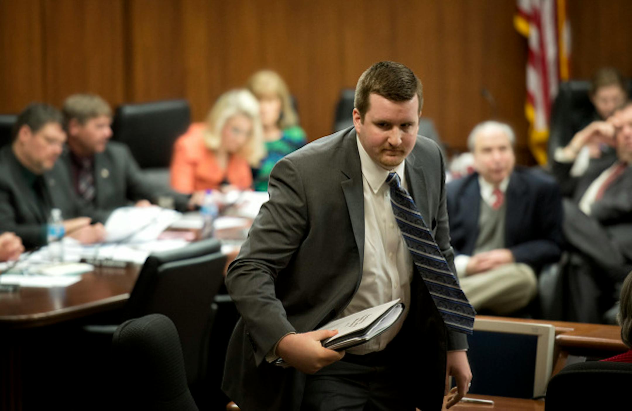 The committee listened to testimony from Michael Frey who said legalizing gay marriage will lead to an increase of AIDS. The gay marriage bill came before the Minnesota House civil law committee Tuesday, March 12, 2013.    ]   GLEN STUBBE * gstubbe@startribune.com