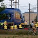 Metro Transit employees worked on a derailed train near the Franklin Avenue maintenance facility in 2018. A coronavirus outbreak at a light-rail facil