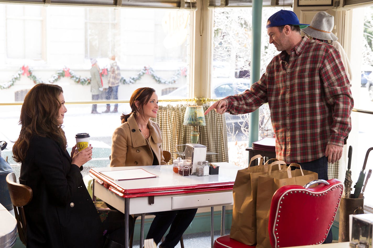 Lauren Graham, Alexis Bledel and Scott Patterson in "Gilmore Girls."