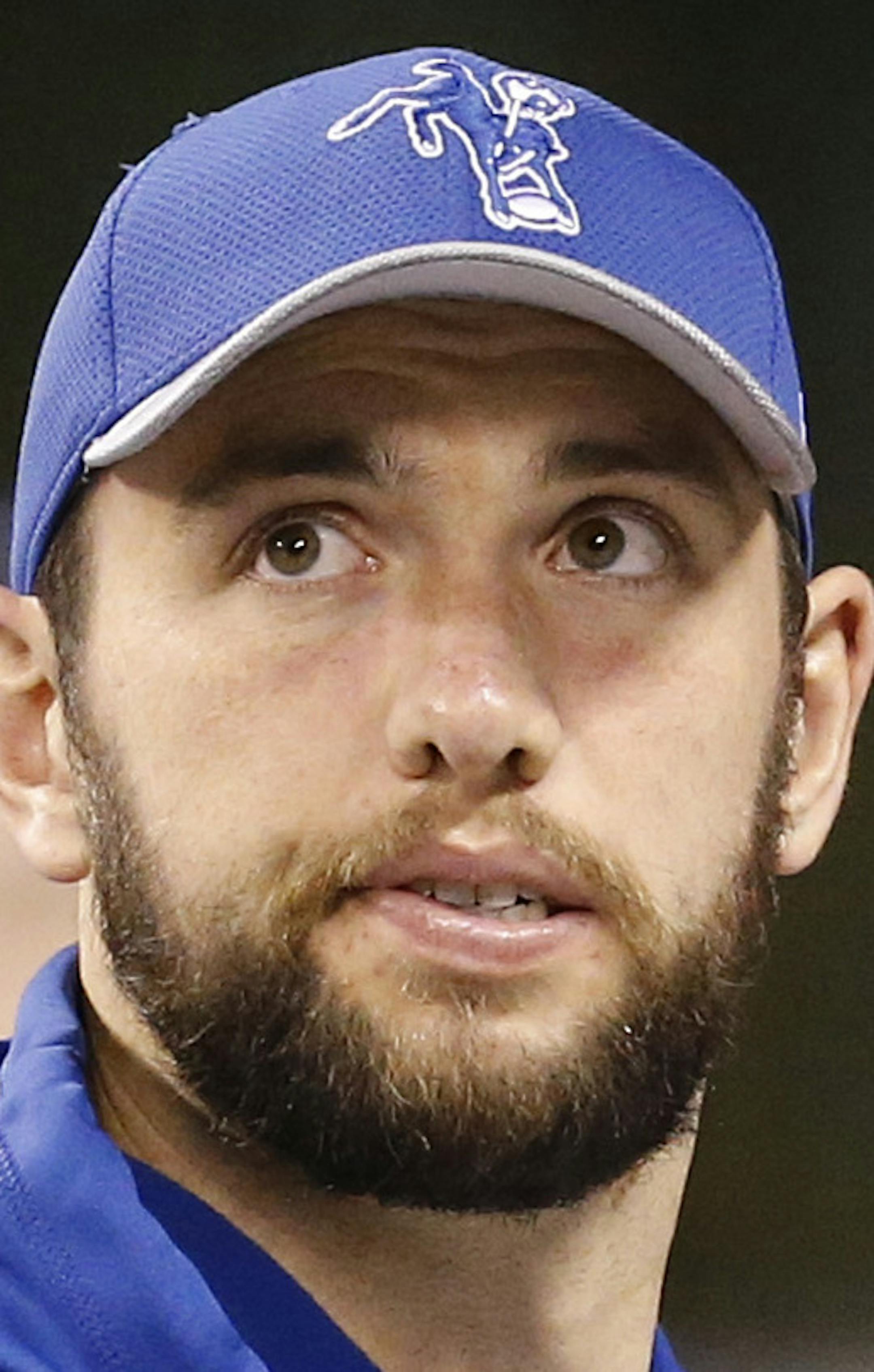 Indianapolis Colts quarterback Andrew Luck (12) was out with a concussion for a game against the Pittsburgh Steelers on Thursday, Nov. 24, 2016 at Lucas Oil Stadium in Indianapolis, Ind. (Sam Riche/TNS) ORG XMIT: 1193665