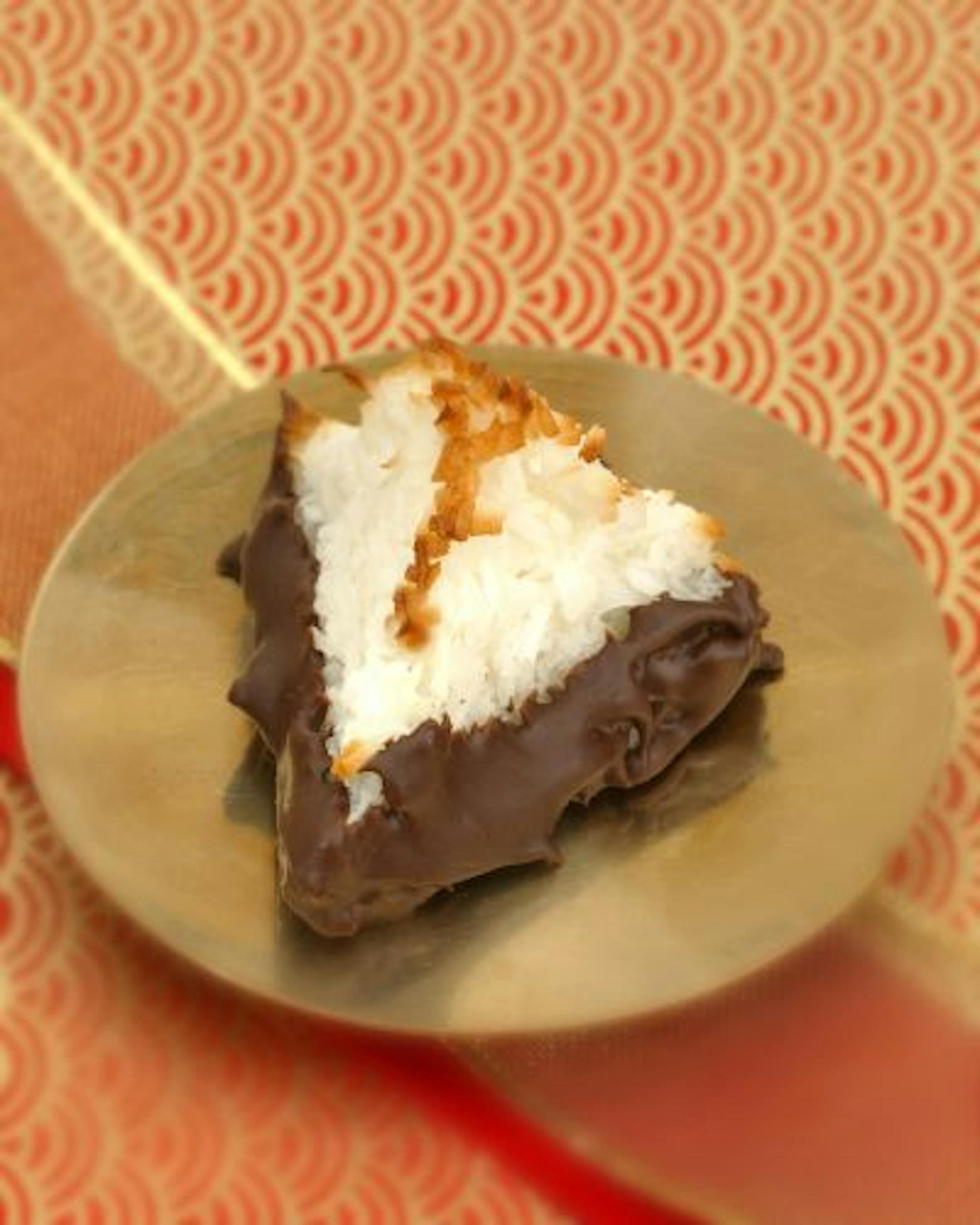 Chocolate-Dipped Triple Coconut Haystacks, 2003