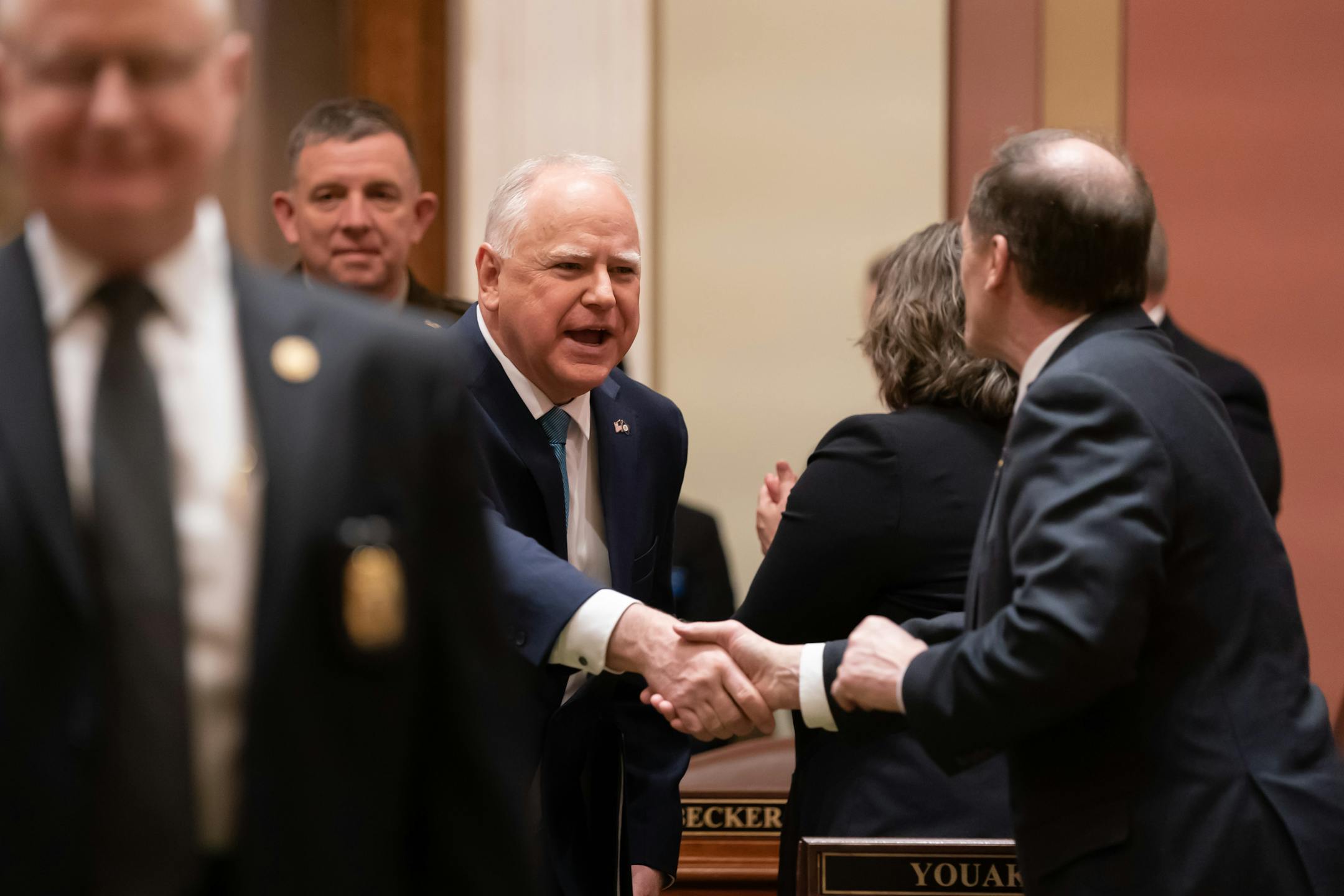 For the first time since the start of the pandemic, Gov. Tim Walz delivers his state of the state address.