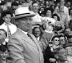 September 8, 1945: The President throws a strike - President Truman, attending his first major league baseball game since he became chief executive