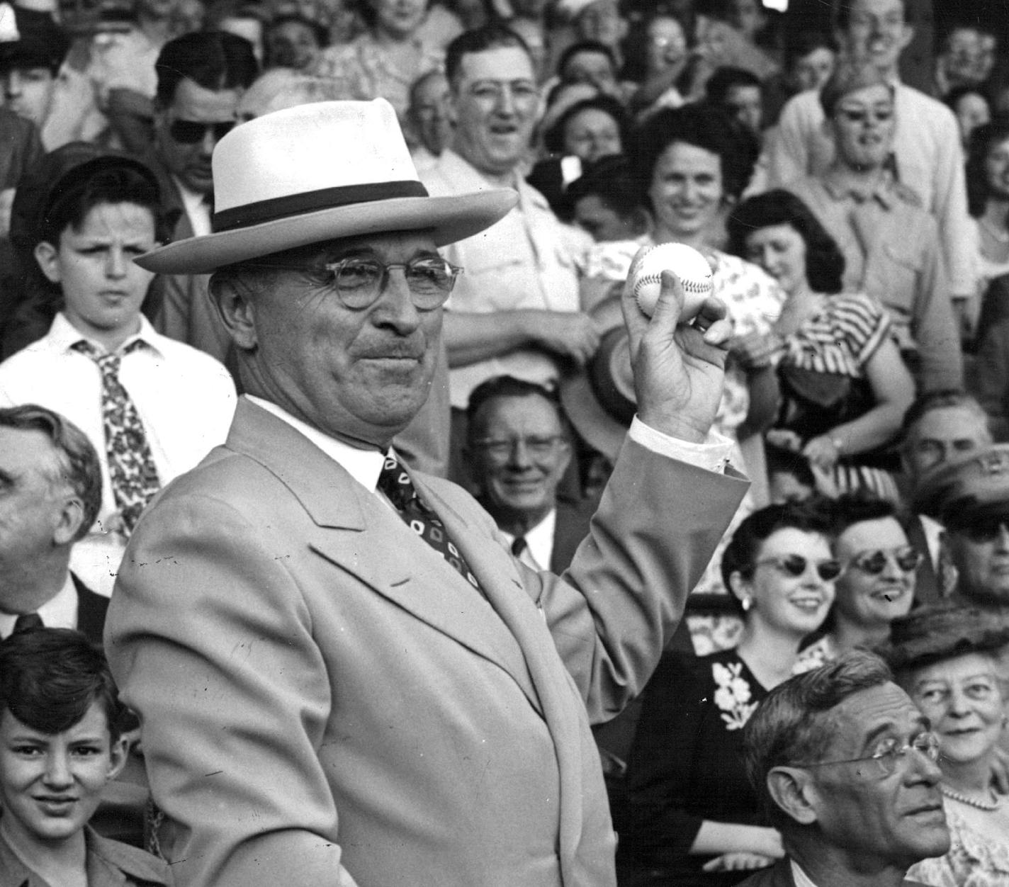 September 8, 1945: The President throws a strike - President Truman, attending his first major league baseball game since he became chief executive