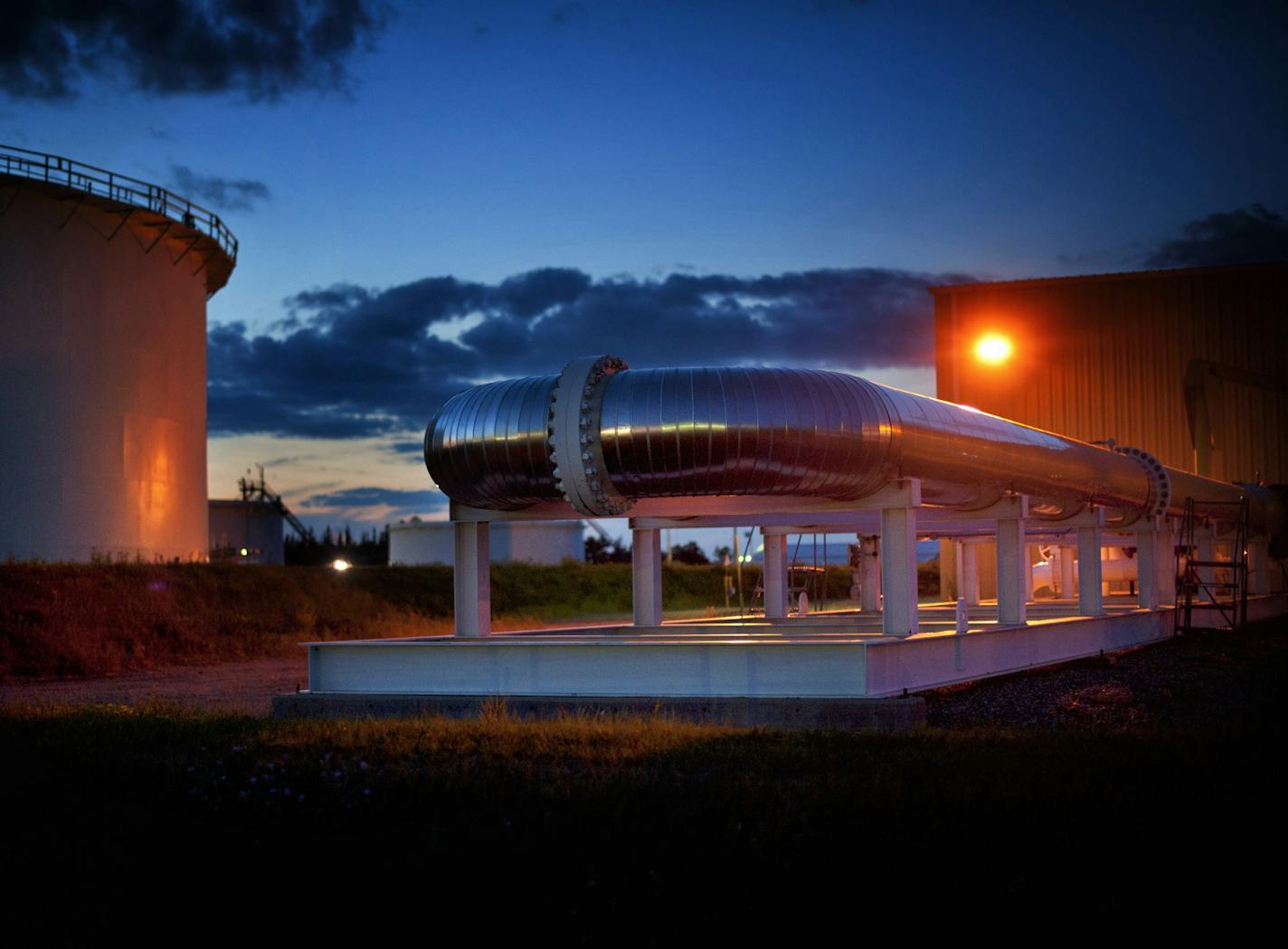 Millions of gallons of crude oil flow through the Enbridge Energy pipeline transfer station in Clearbrook, Minn., each day.