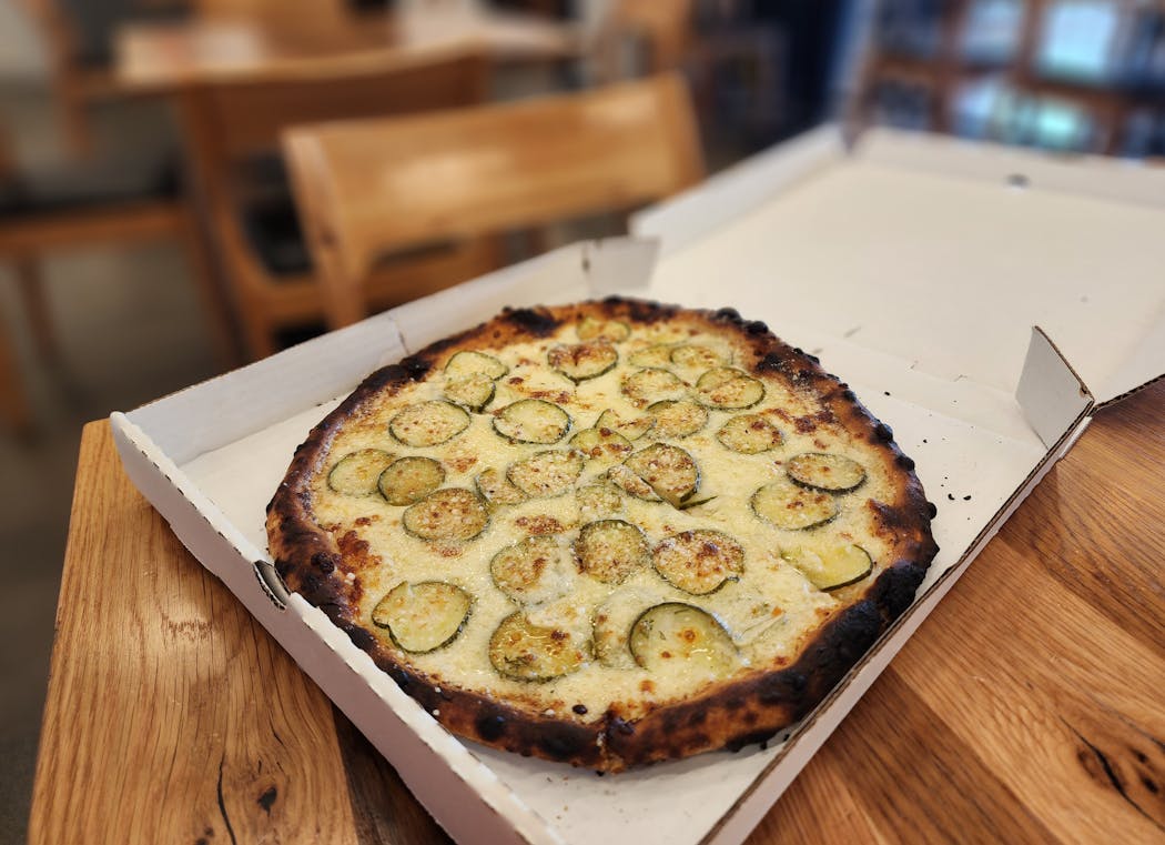 Dill pickle pizza from OG ZaZa.