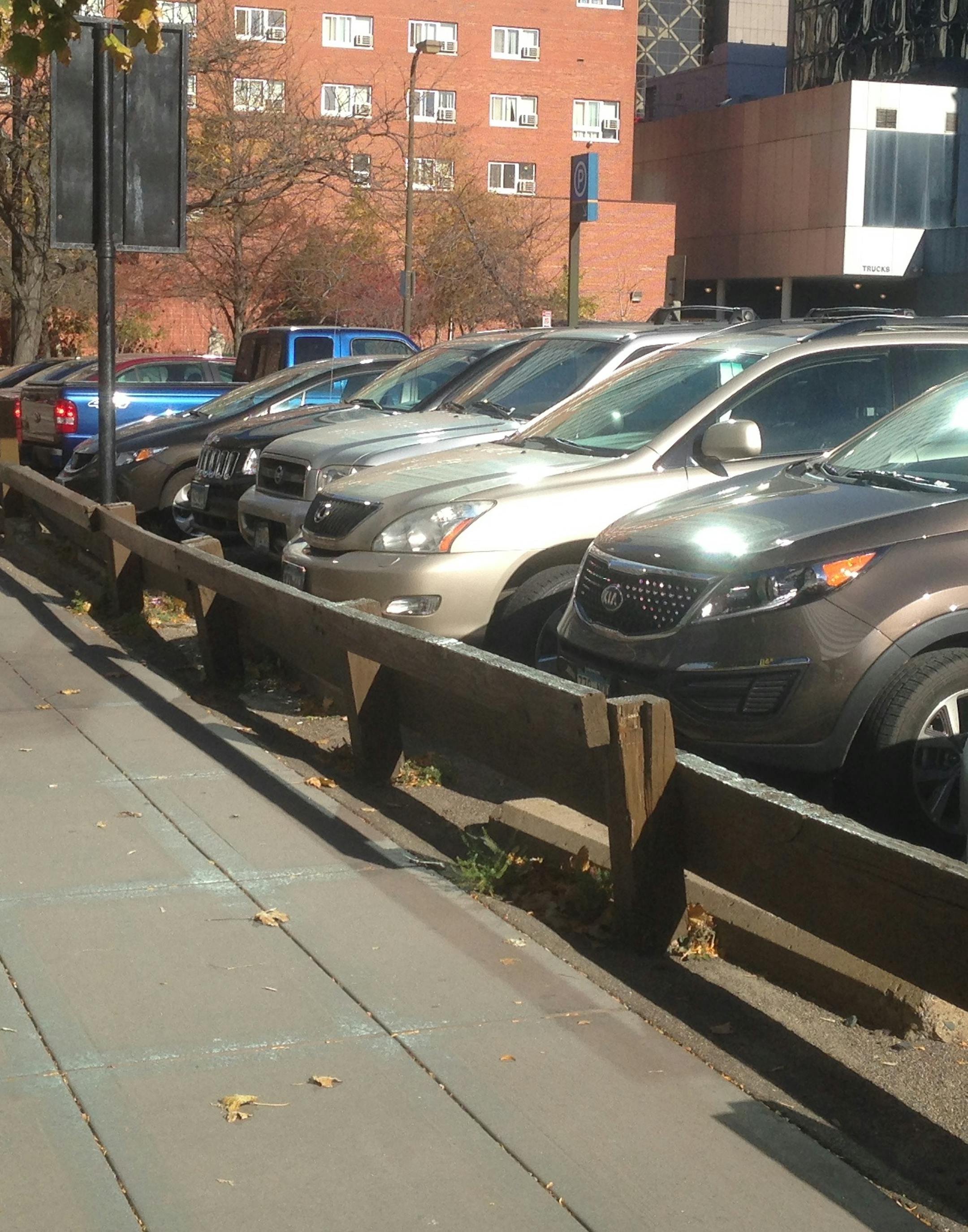 A parking lot owned by Brian Short on the corner of 9th Street and 2nd Avenue in downtown Minneapolis.