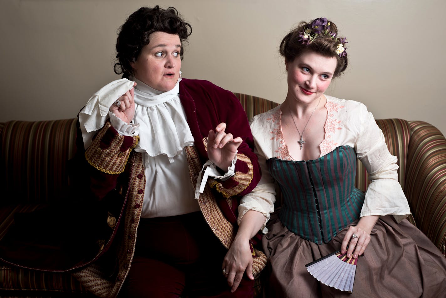 Noe Tallen (left) and Amber Bjork in "Lovers and Executioners" by Theatre Pro Rata.
Photography by Charlie Gorrill